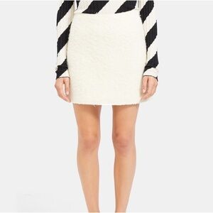 Theory A-Line Mini Skirt in Wool Boucle